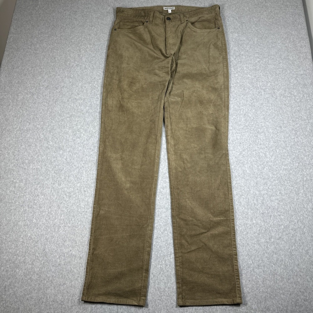 Peter Millar Superior Soft Corduroy Trouser Men's 33x34 Brown Stretch Pants